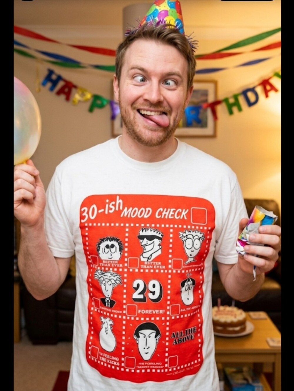 New 30th birthday moods Tee Shirt L funny gift